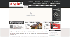 Desktop Screenshot of abeln-zimmerei.de